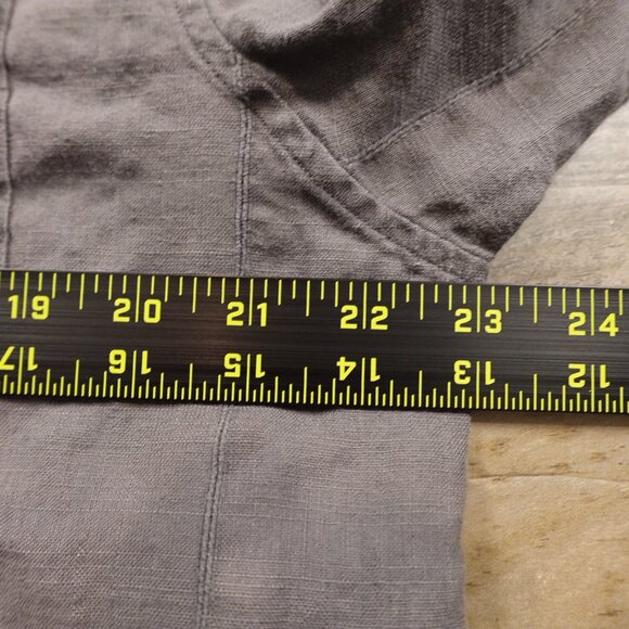 Tommy Bahama Linen Blend Button Down Men’s Large Gray Casual Beachwear - Picture 4 of 8